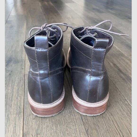 Perry Ellis Portfolio Manning Chukka Boots Size 12 Dark Brown UltraFoam Comfort - Picture 4 of 7